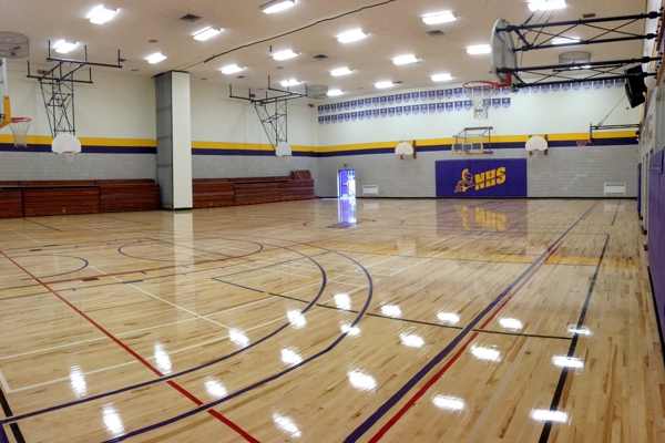 扎蘭屯運動木地板施工